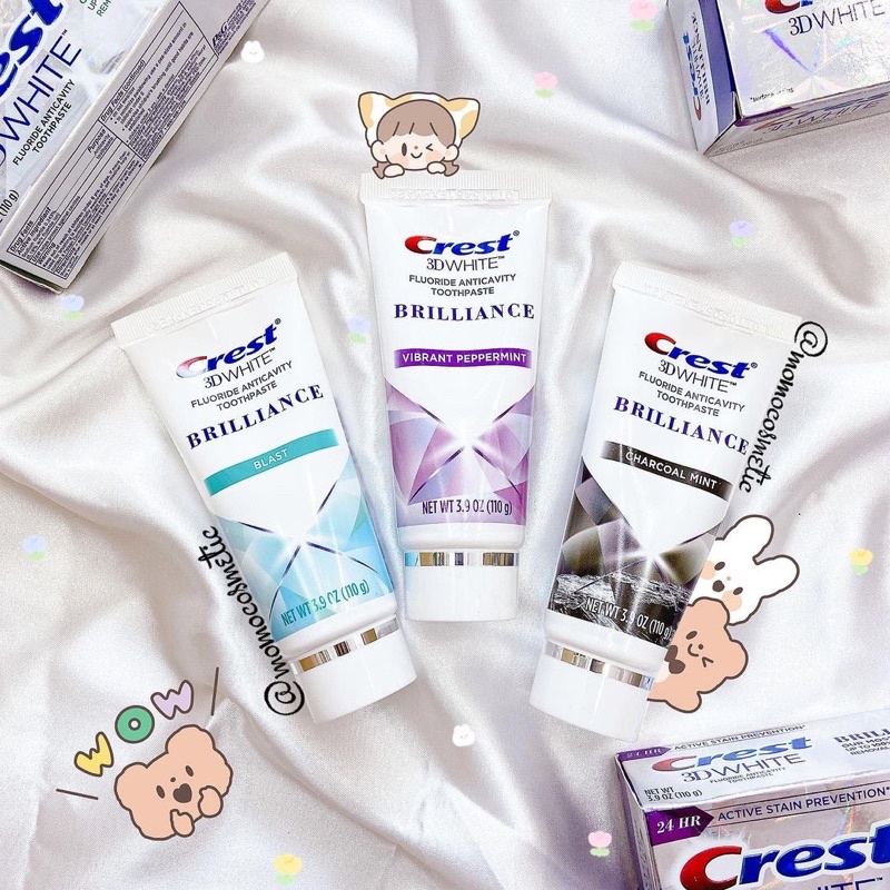 Kem đánh trắng răng Crest 3D White Brilliance 110g