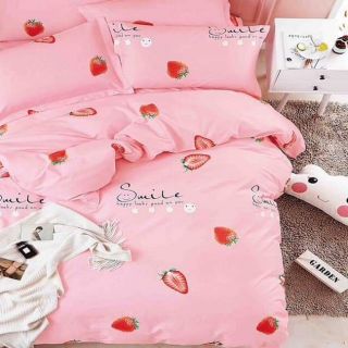 Ga giường 1m2 hình dâu tây bọc đệm 10cm