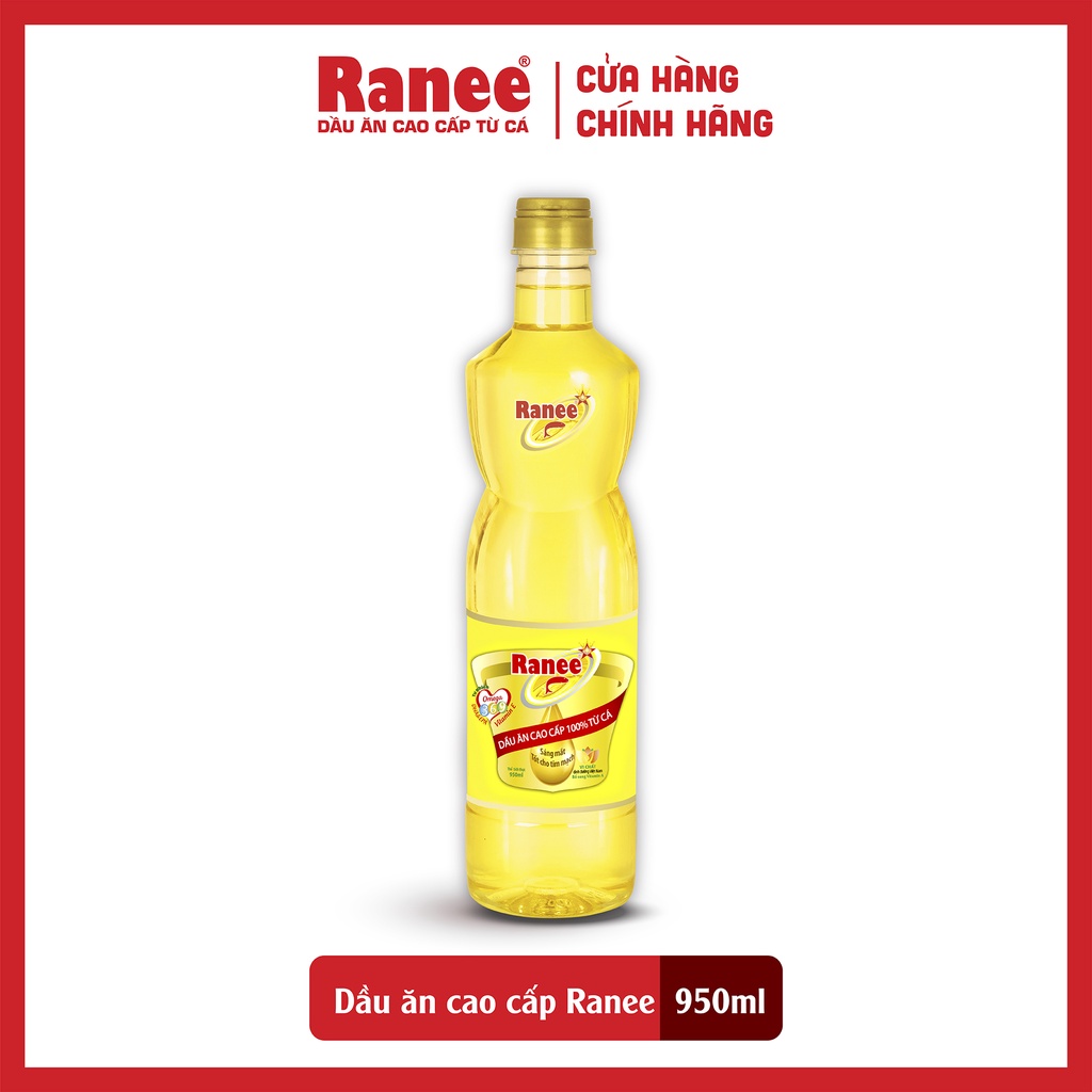 Dầu ăn cao cấp 100% từ cá Ranee 950ml