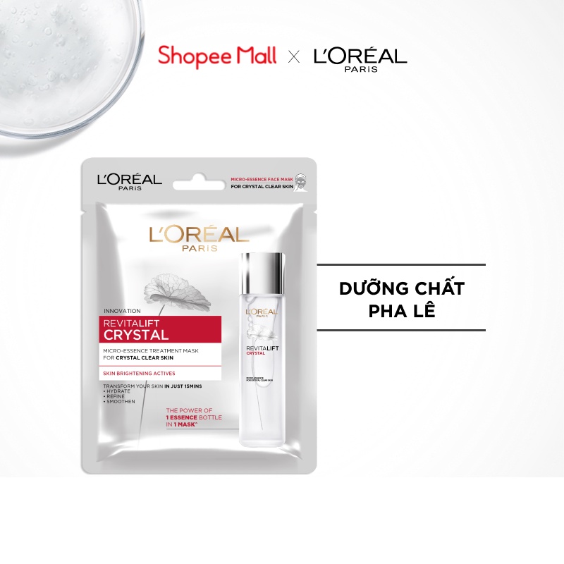 Mặt nạ dưỡng chất Revitalift Crystal MicroEssence Treatment Mask L'Oreal Paris 25g