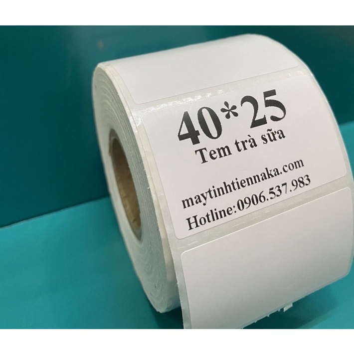 Decal nhiệt 40x25 Tem mã vạch 40*25 Tem Dành Cho In Barcode Tem trà sữa giấy in nhiệt giấy nhiệt dán được