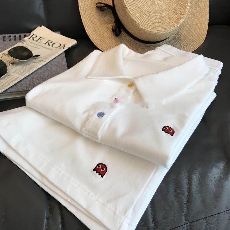 Set Áo Sơ Mi Trắng Ngắn Tay Cổ Bẻ + Quần short Lưng Cao Thời Trang Nữ