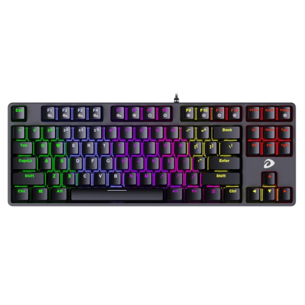 Bàn phím cơ Gaming DAREU EK87 - Black (MULTI-LED, Blue/ Brown/ Red D switch)