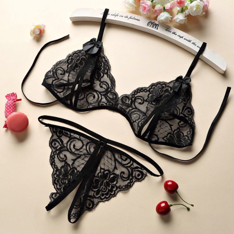 Set đồ lót sexy áo bra gợi cảm + quần lót ren hở đáy quyến rũ 452 | BigBuy360 - bigbuy360.vn