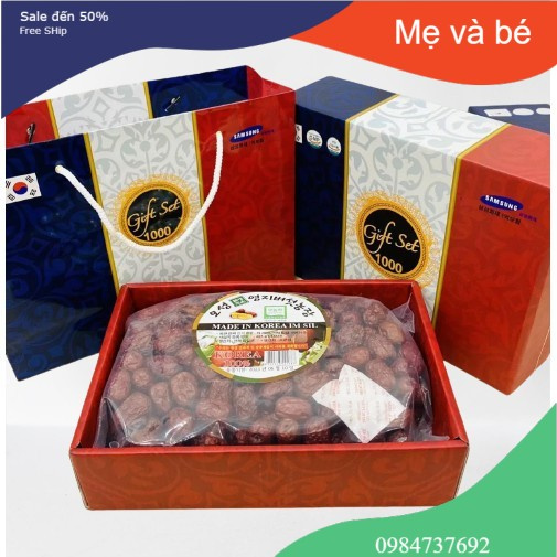 1KG TÁO ĐỎ SẤY KHÔ HÀN QUỐC MẪU MỚI HÀNG LOẠI 1 KÈM TÚI XÁCH SANG TRỌNG | BigBuy360 - bigbuy360.vn