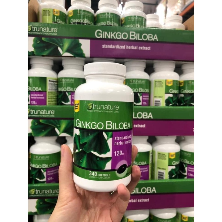 Viên Uống Bổ Não Trunature Ginkgo Biloba 120mg 340 Viên Mỹ