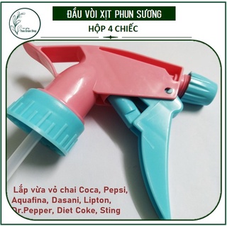 Đầu Vòi Xịt Phun Sương Thay Thế - Hộp 4 Chiếc - Dùng Tưới Rau Mầm, Xịt khử trùng, Phun chất rửa kính