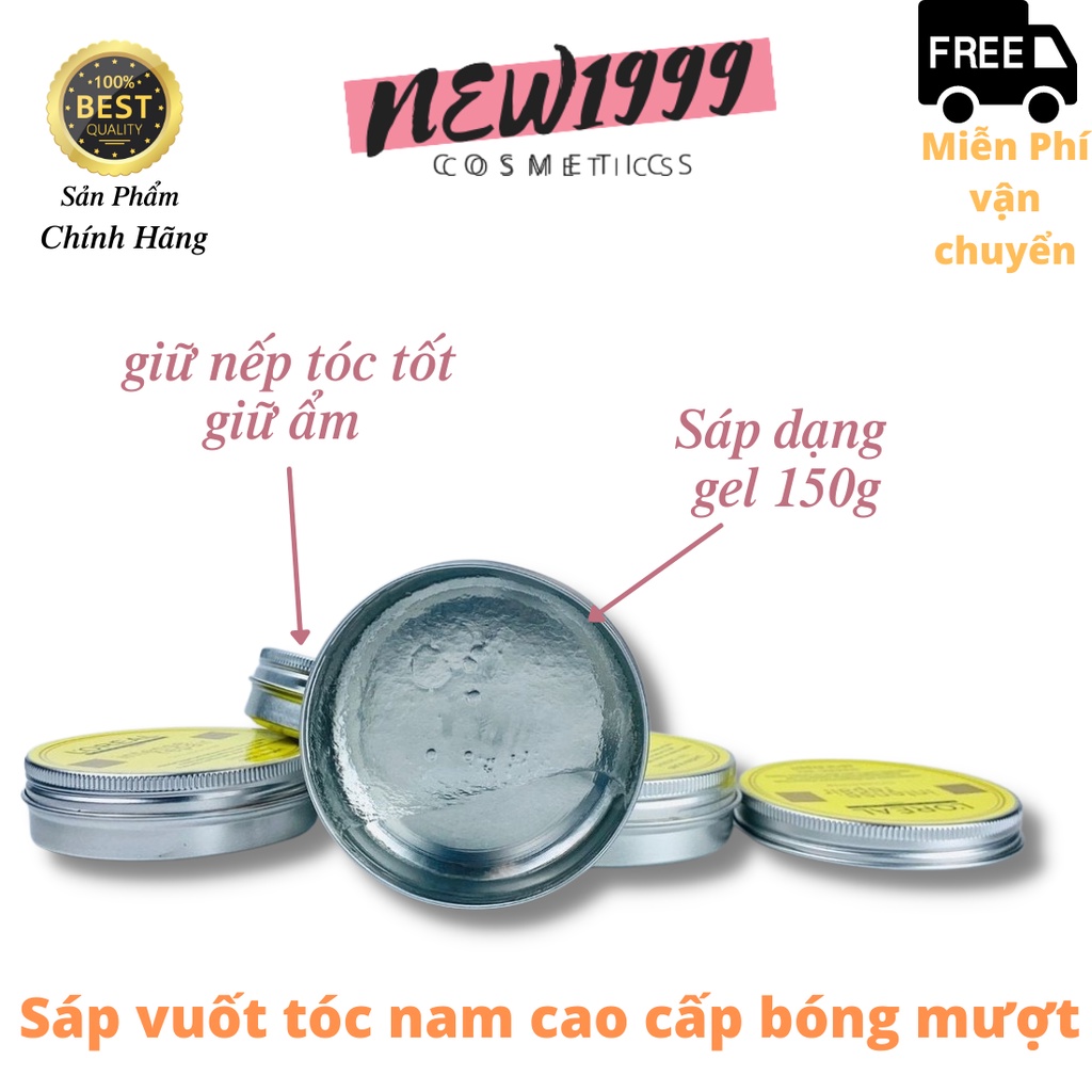 Sáp vuốt tóc nam LR1 100g sáp mềm gel , sáp cứng tạo kiểu dễ dàng giữ nếp tốt