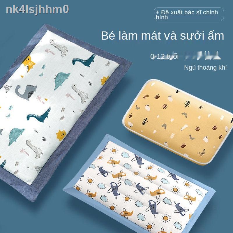 Gối cho bé sơ sinh 01 tuổi và gối trẻ em 3 tháng 3 gối kiều mạch đa năng 4 mùa cassia 6 tuổi.