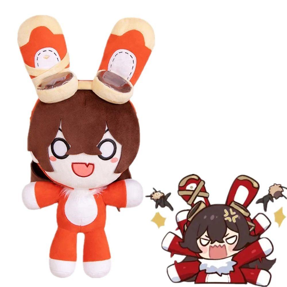 Thú Nhồi Bông Mềm Hình Thỏ Màu Hổ Phách Trang Trí Nhà Cửa