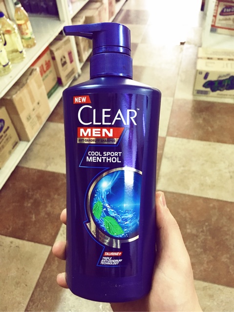 Dầu gội Clear Bạc Hà, Men, Thảo dược, Hoa anh đào, oải hương tím, than hoạt tính
