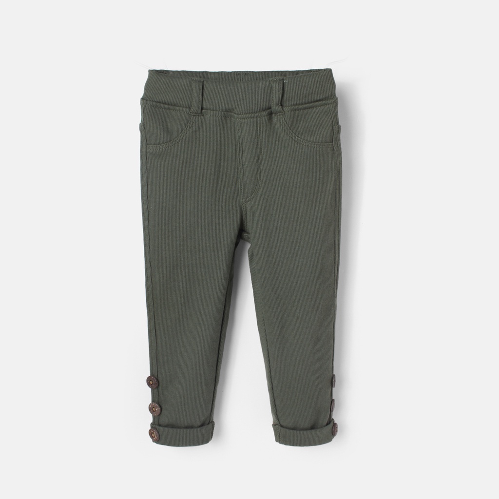 Quần legging bé gái BAA BABY dài thun gân dáng ôm cho bé gái từ 1 - 7 tuổi - GT-QU27D