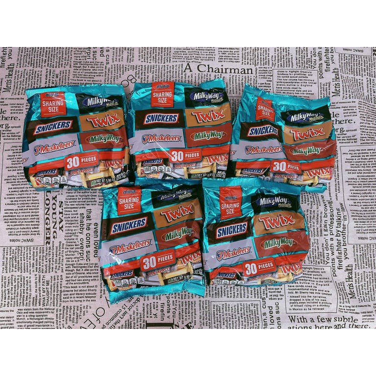 Chocola Snickers 30 pieces, 50 pieces