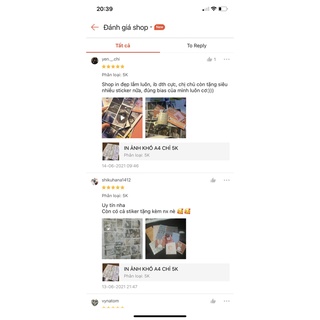 [NOWSHIP 2H][RẺ VÔ ĐỊCH] IN ẢNH STICKER GIẤY A4 CHỈ 5K