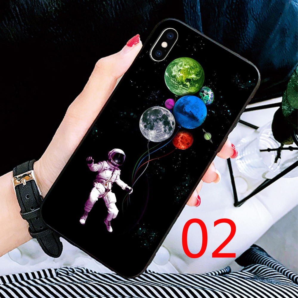 Silicone Case Xiaomi Mi MAX 3 8 9 SE 9T Lite Mix 2S Pro Space Astronaut Cover