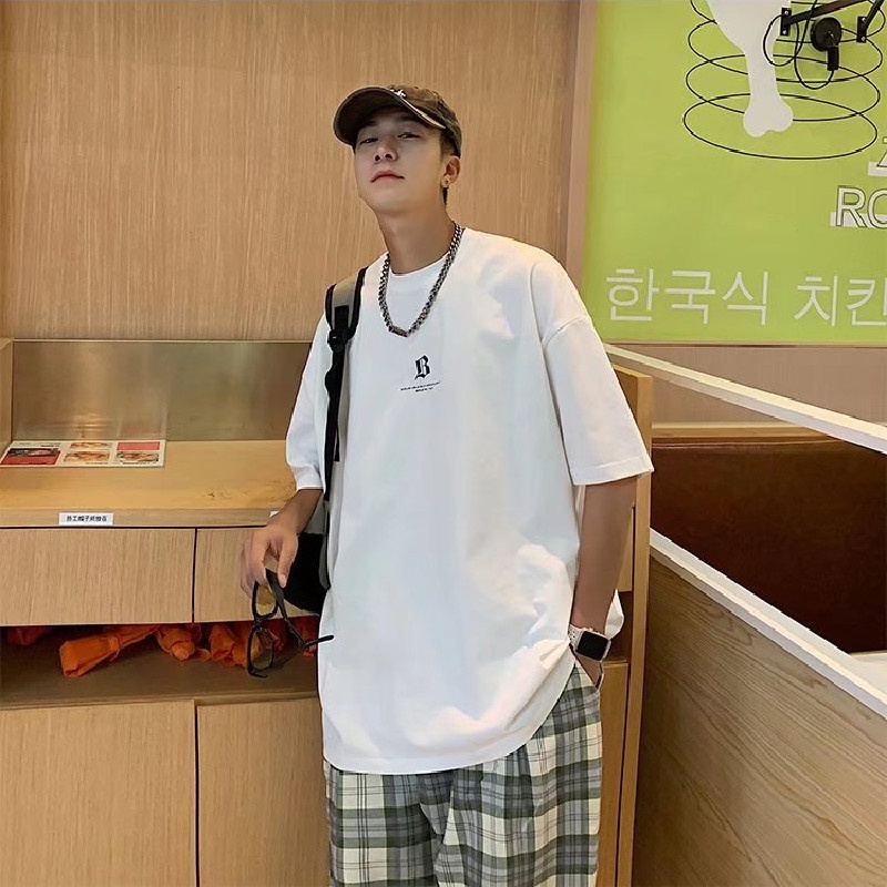 Áo Thun Nam Tay Ngắn In Chữ Thời Trang Trẻ Trung