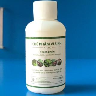 Chế phẩm sinh học trừ nấm, sâu bệnh P-Gro chai 100ml  công nghệ Nhật Bản