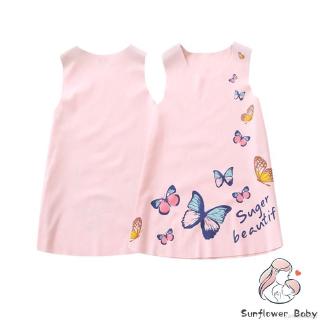 Đầm Bé Gái In Hình Bướm