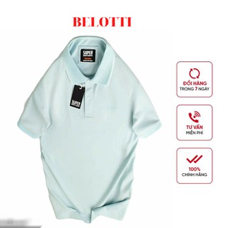 Áo Polo thun nam mẫu trơn cổ bẻ Belotti ngắn tay phông vải cotton cao cấp không xù, mềm mượt 3 màu dễ mặc dễ phối đồ