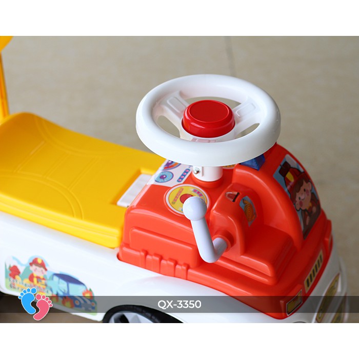 Xe chòi chân mô hình xe cứu hỏa BABY PLAZA QX-3350