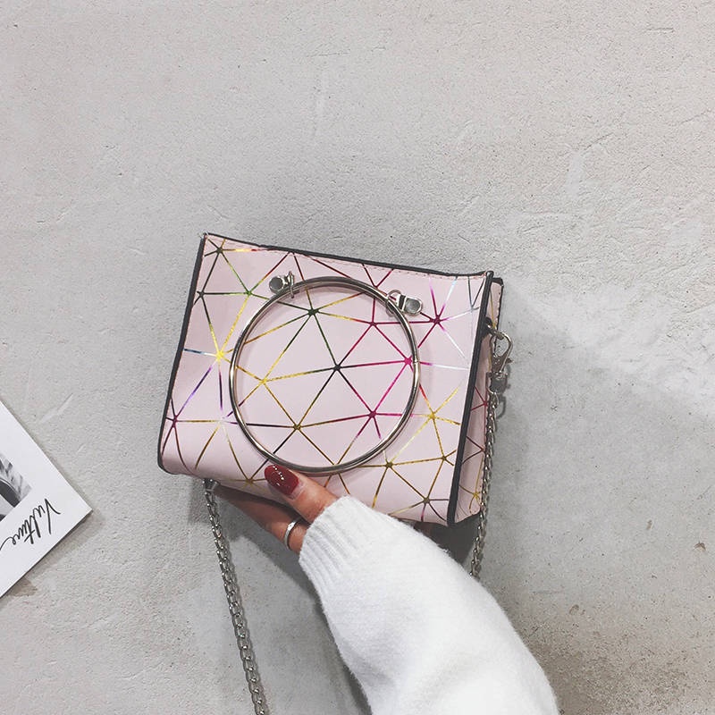 Túi đeo chéo mini hình vuông nhiều màu sắc thời trang Hàn Quốc cho nữ