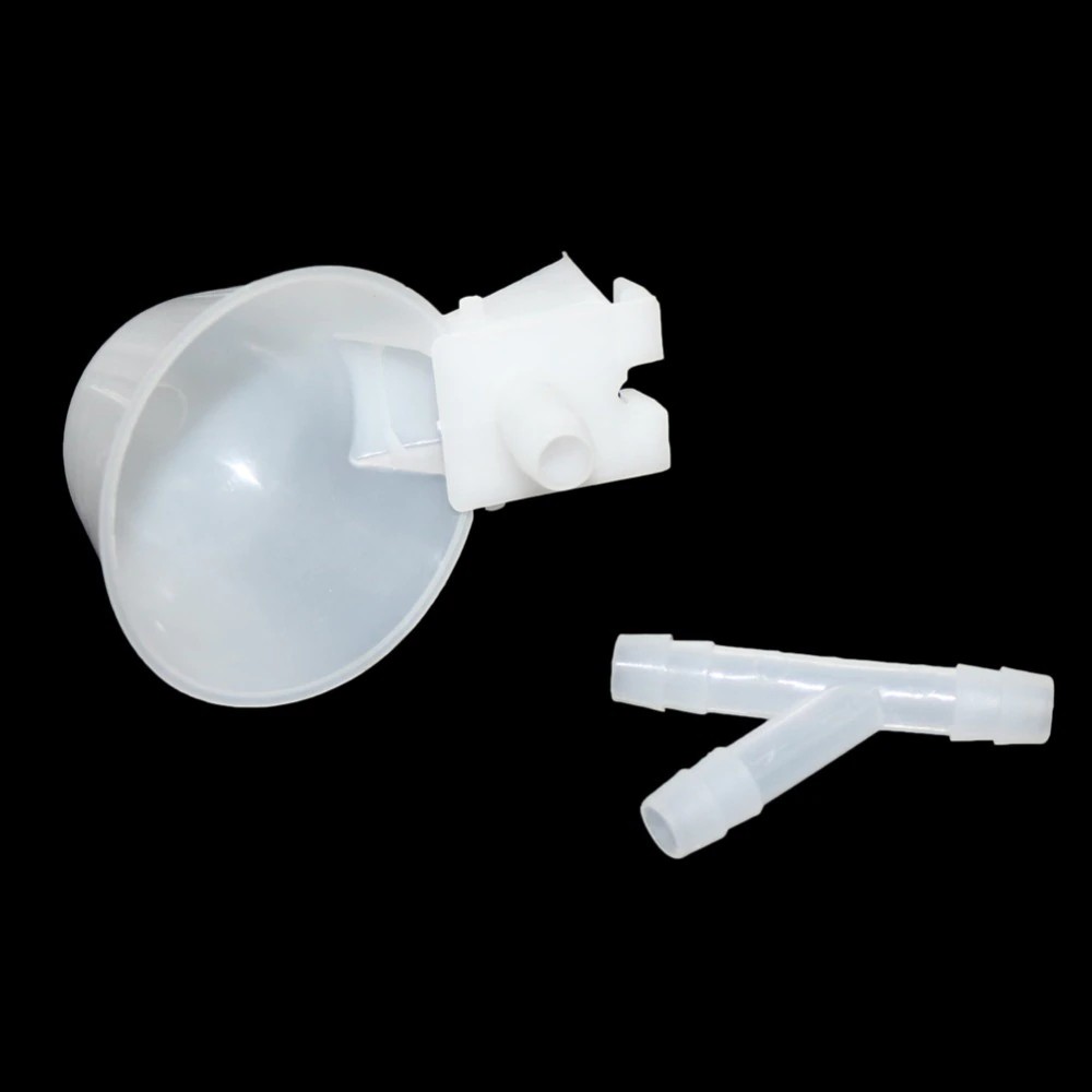 2 Set bát đựng nước uống cho chim cảnh với đầu nối hình chữ Y 10mm chất lượng cao