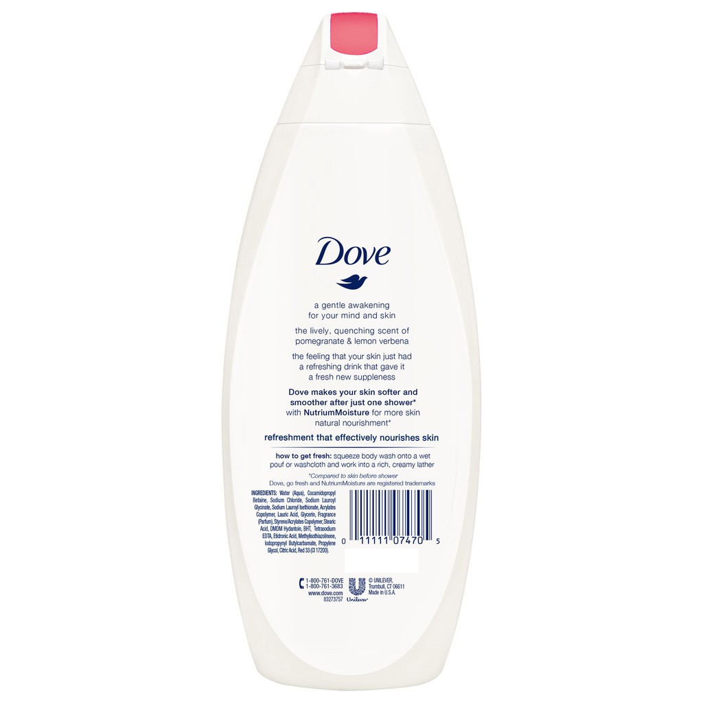 DẦU TẮM HƯƠNG LỰU VÀ LAVENER Dove Oil and Chamomile Body Wash, 22 oz 650ml SẢN XUẤT TẠI MỸ