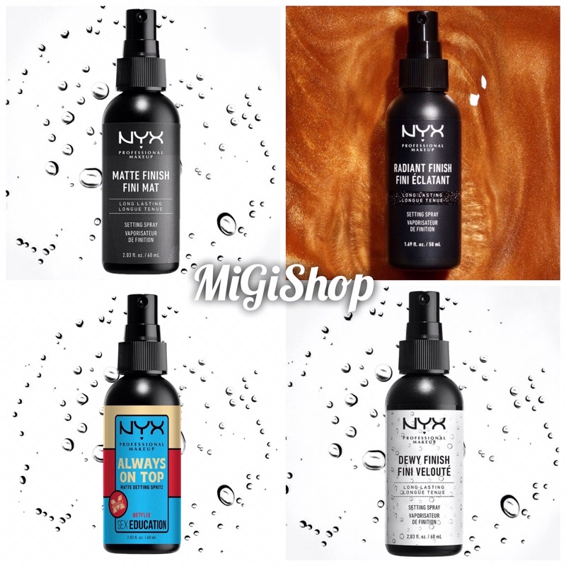 Xịt Khoá Nền Giữ Lớp Trang Điểm Nyx Long Lasting Setting Spray 60ml