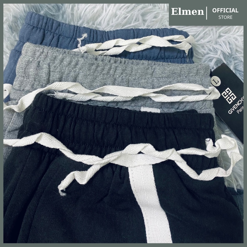 Quần đùi nam nữ unisex  ống rộng chất thun poly, quần short nam nữ unisex dáng sooc thể thao - ELMEN