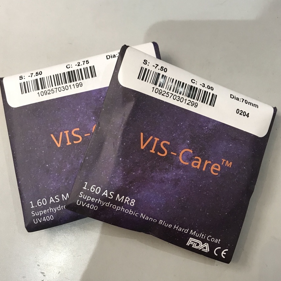 Tròng viscare chiết suất mỏng 160 chống ánh sáng xanh OURESS