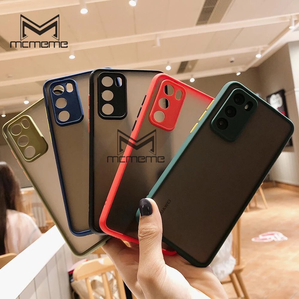 Ốp điện thoại mặt nhám chống sốc cho OPPO A76 A16 A16k A3s A5s A9 A5 2020 A31 A11 A91 A52 A72 A92