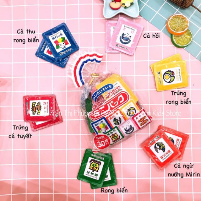 ❌❌❌MÓN NGON CHO BÉ - GIA VỊ RẮC CƠM MIX 6 VỊ