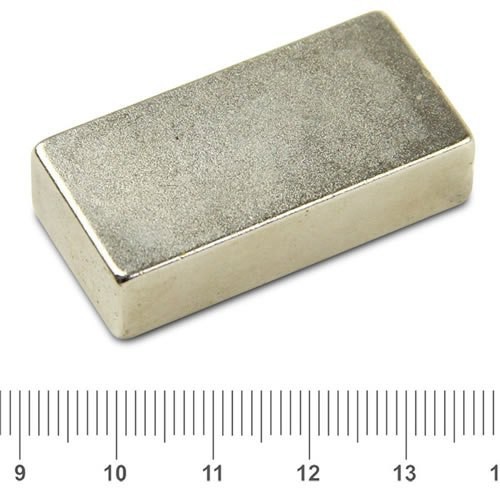 Nam châm viên khối 40x20x10mm, loại nam châm trắng đất hiếm lực hút siêu mạnh