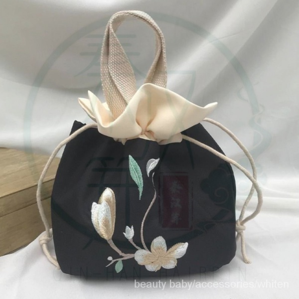 Hàng Mới]Túi xách nhỏ thêu họa tiết Luo Zhi's chính hãng Trung Hoa cổ điển kèm túi nhỏ