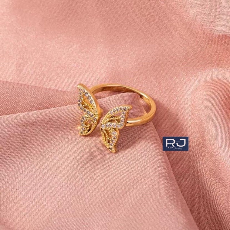 Nhẫn bạc Ý ghép hình bướm hàng bóng đẹp Ryn Jewelry siêu HOT đã #RESTOCK
