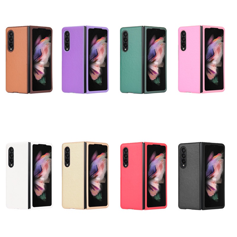 Bao Da Điện Thoại PU Phong Cách Retro Cho Samsung Galaxy Z Fold 4 5G Z Fold4 Fold 3