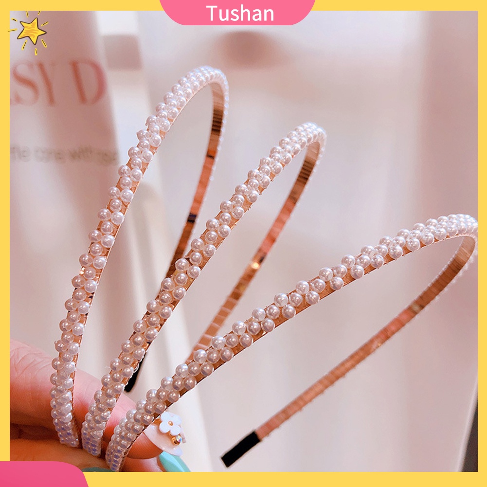 Cài tóc đính ngọc trai nhân tạo thiết kế thanh lịch thời trang cho phụ nữ