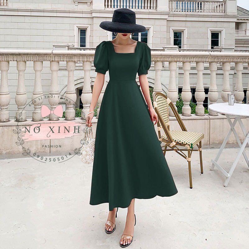 Đầm Maxi Tay Phồng Cao Cấp Loại 1 Đủ Size M-L-XL-XXL 🌿 (kèm ảnh + clip thật) | BigBuy360 - bigbuy360.vn