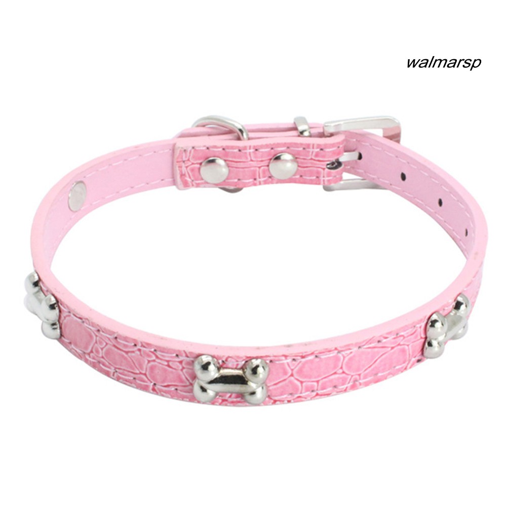 Vòng cổ giả da họa tiết xương đáng yêu dành cho thú cưng