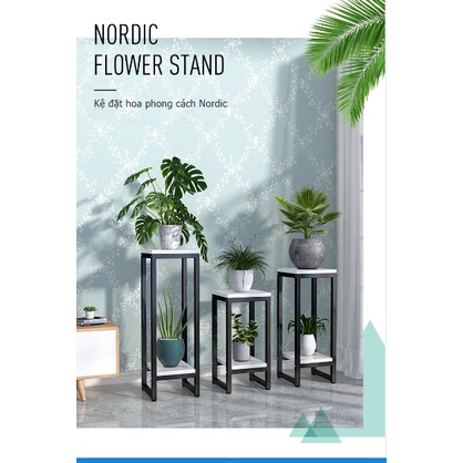 Kệ đặt chậu hoa, cây cảnh kệ để bể cá trang trí hiện đại cỡ lớn khung sắt chống gỉ phòng khách- GM48