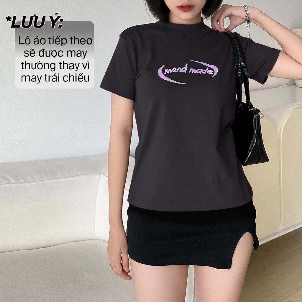 Áo thun baby tee MONÁ - TERRA ĐEN