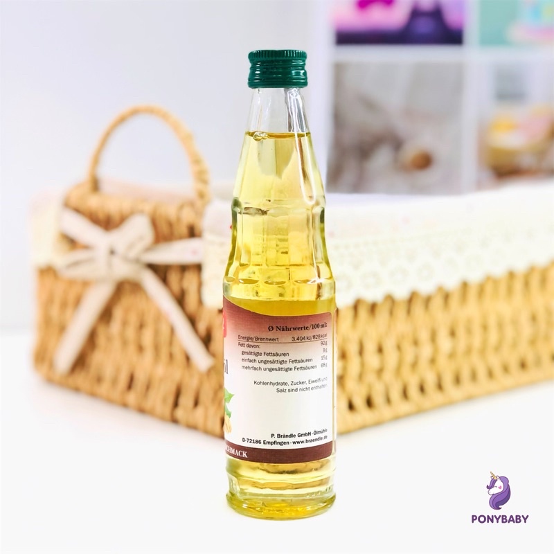 Dầu Óc Chó Nguyên Chất Brandle Vita Walnussol Cung Cấp Dinh Dưỡng Và Vitamin Cho Bé - Ponybaby Store