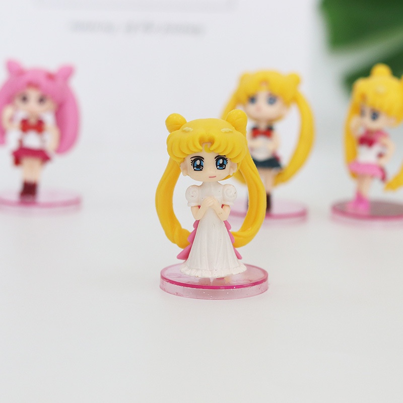Mô hình Thủy Thủ Mặt Trăng Chibi - Sailor Moon Trang Trí Bánh Kem