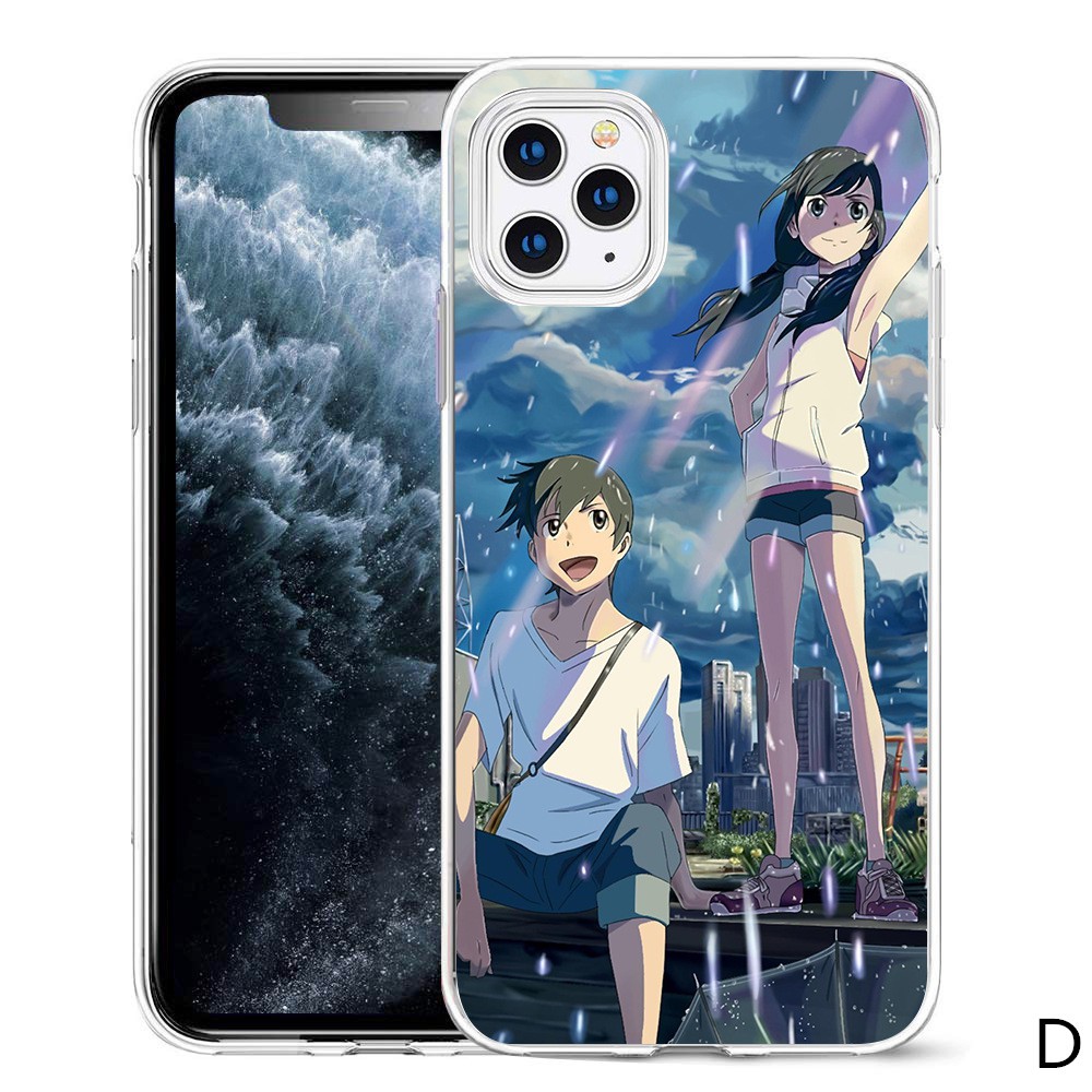 Ốp Điện Thoại Mềm Hình Anime Makoto Shinkai Cho Iphone 12 Pro Max 11 Pro Max Xs Max Xr 8 Plus 7 Plus