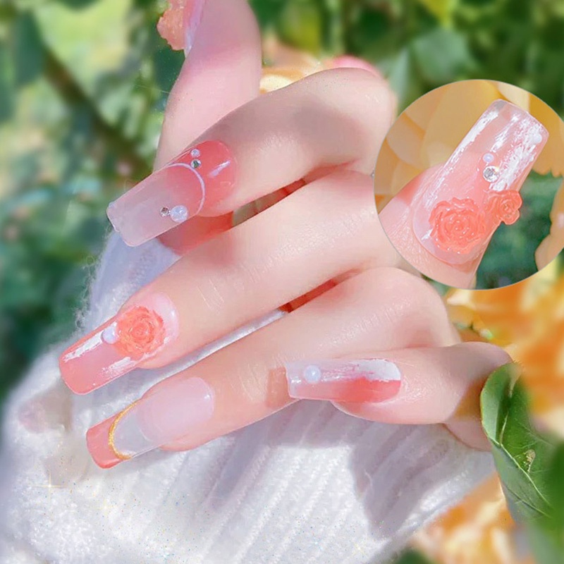 Phụ Kiện Đính Trang Trí Móng Tay Hình Bướm 3D Bằng Acrylic