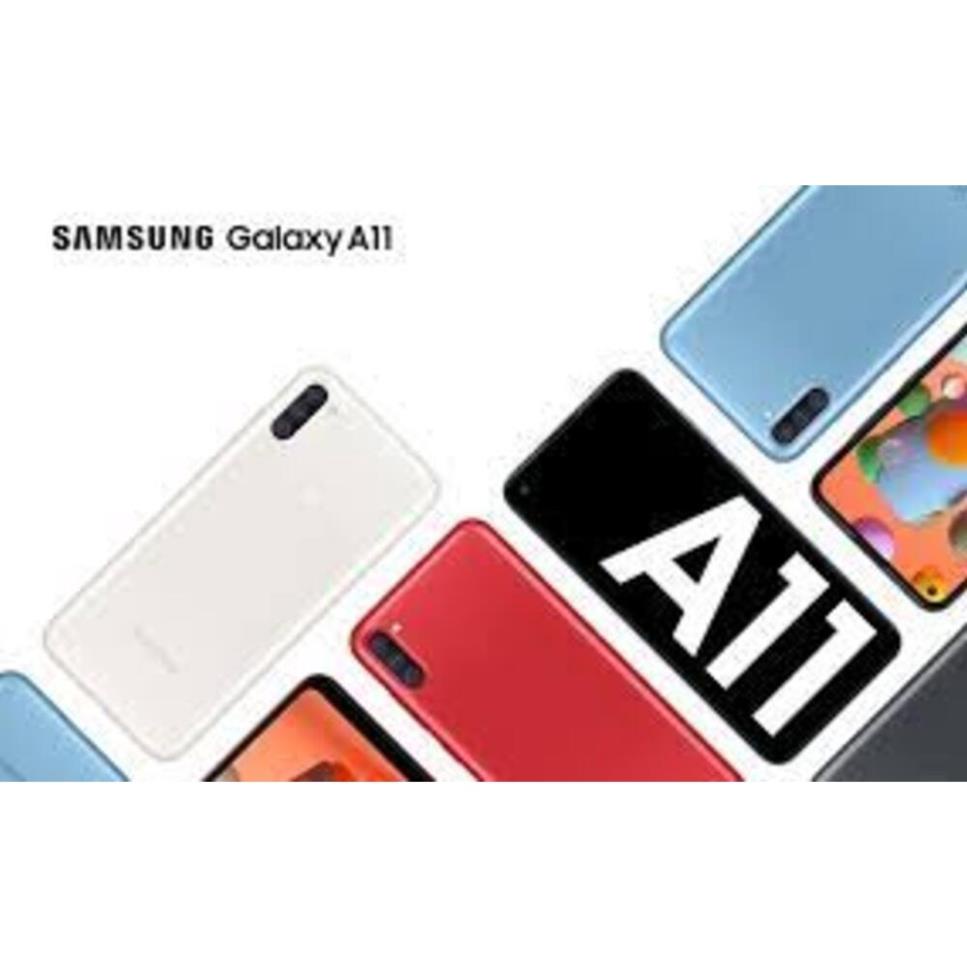 Điện thoại Samsung Galaxy A11 ram 3G rom 32G 2sim Chính Hãng, Màn hình 6.4'', Cấu hình Cao cày game siêu mượt GS 01