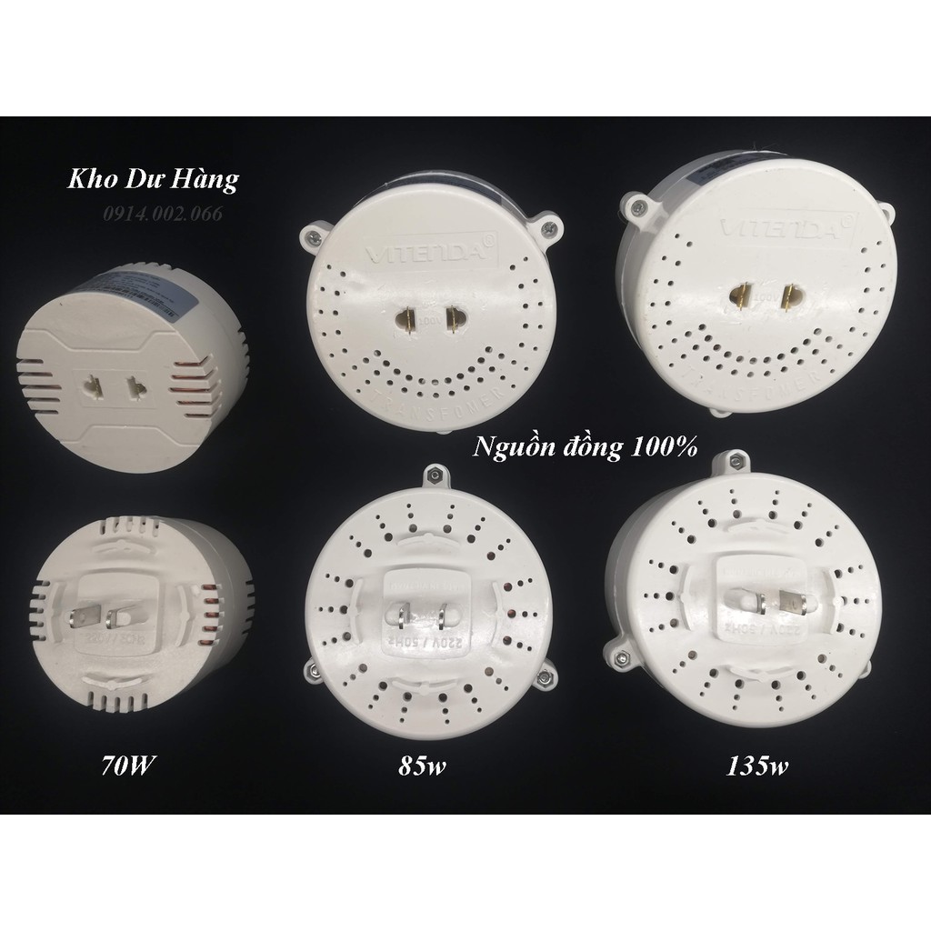 .Bộ đổi nguồn 220V sang 110V công suất thực nguồn đồng xịn. Vitenda.