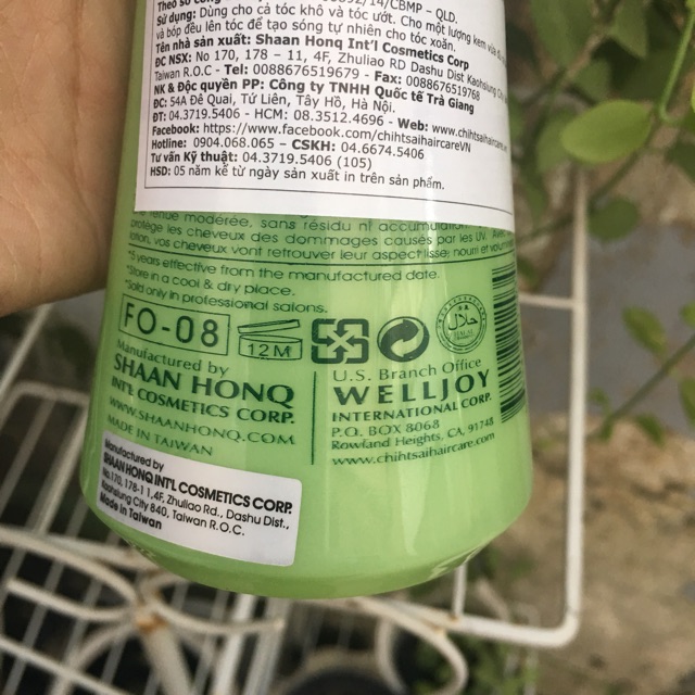 GEL TẠO KIỂU TÓC XOĂN VÀ DƯỠNG ẨM OLIVE CHIHTSAI 250ml