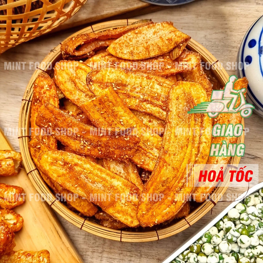 Chuối Sấy Mè Gừng Túi 500Gram