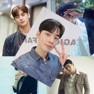 8 Tấm áp phích bằng gỗ in hình ca sĩ Cha EunWoo